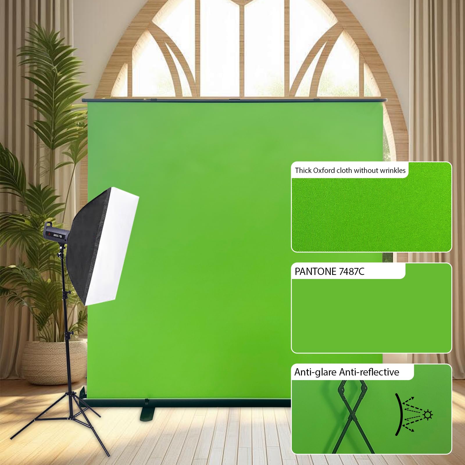 Amazon.com : LIHONG 59.8x78.7in Pop Up Green Screen Collapsible